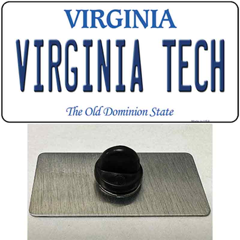 PIN-LP-13084 1.5 x 0.75 in. Virginia Tech Novelty Rectangle Metal Hat Pin