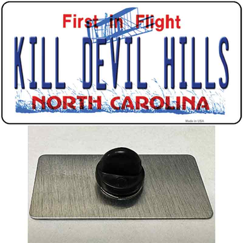 PIN-LP-11818 1.5 x 0.75 in. Kill Devil Hills North Carolina Novelty Rectangle Metal Hat Pin
