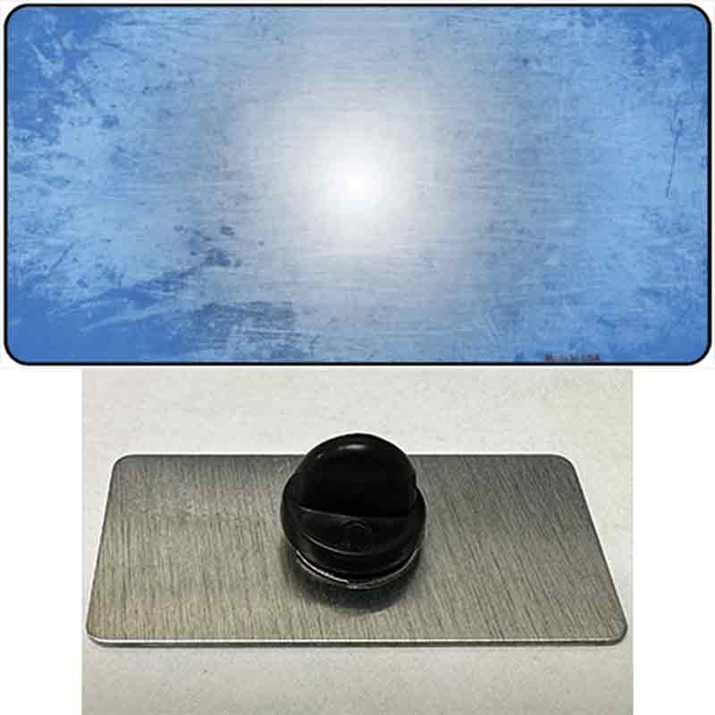 PIN-LP-3521 1.5 x 0.75 in. Light Blue & White Fade Scratched Novelty Rectangle Metal Hat Pin