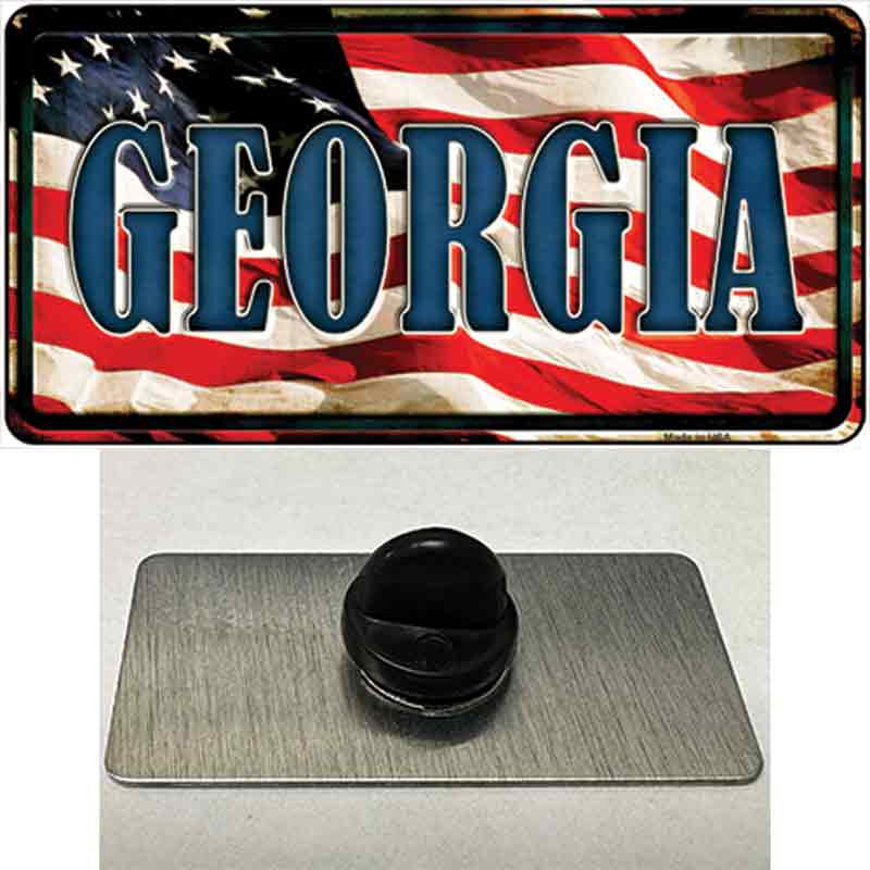 PIN-LP-3621 1.5 x 0.75 in. Georgia USA Novelty Rectangle Metal Hat Pin