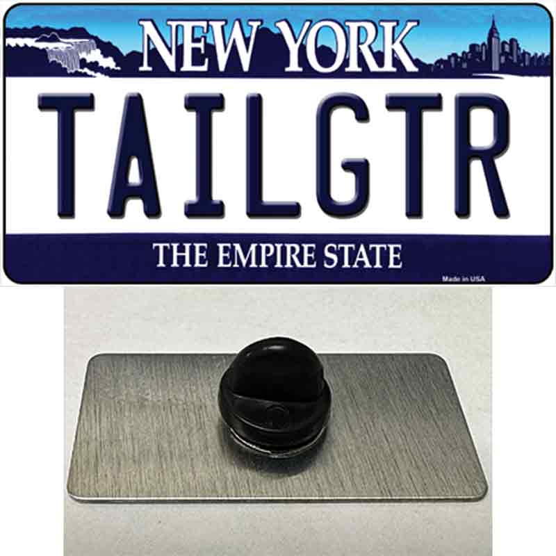 PIN-LP-3684 1.5 x 0.75 in. Tailgtr   York Novelty Rectangle Metal Hat Pin