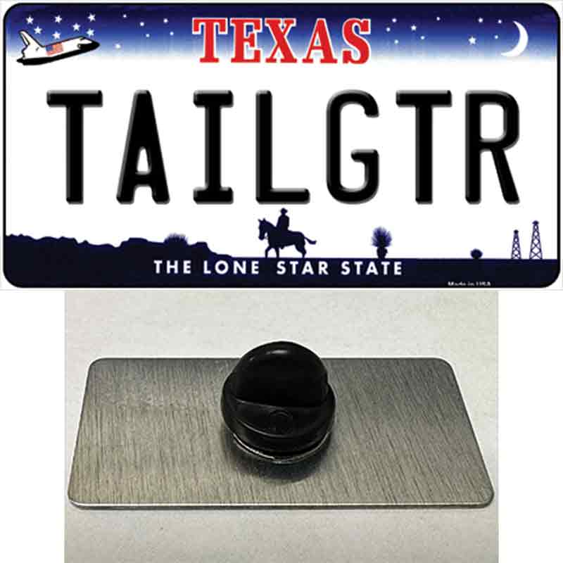 PIN-LP-3689 1.5 x 0.75 in. Tailgtr Texas Novelty Rectangle Metal Hat Pin