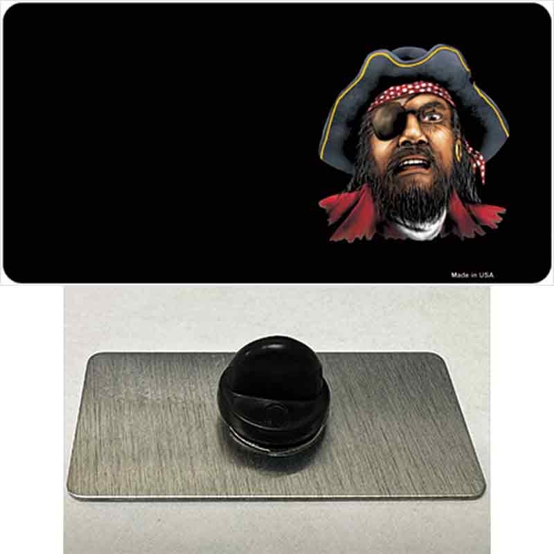 PIN-LP-3751 1.5 x 0.75 in. Pirate Offset Novelty Rectangle Metal Hat Pin