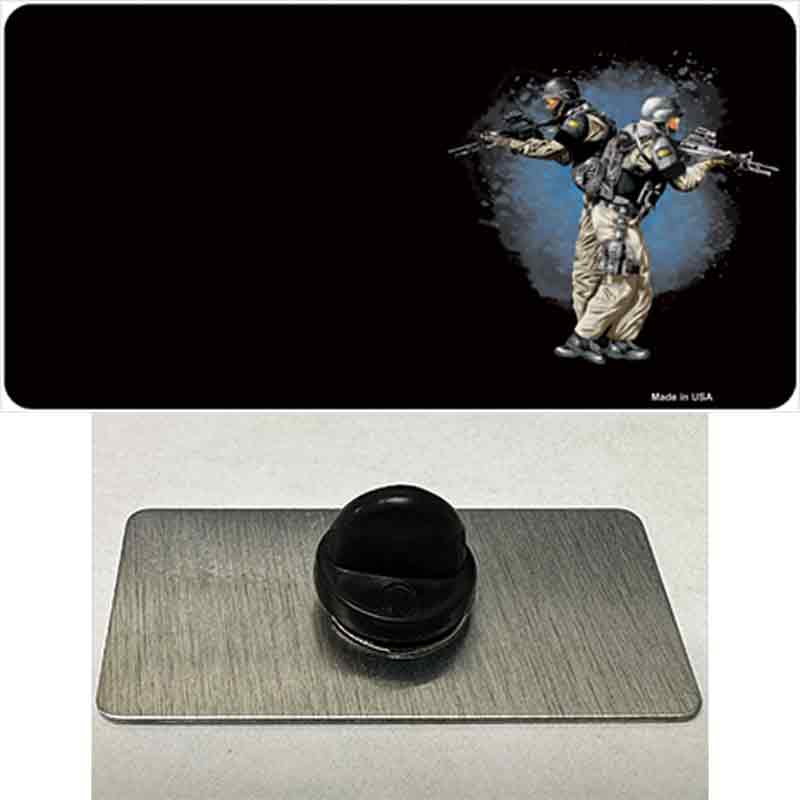 PIN-LP-3781 1.5 x 0.75 in. SWAT Offset Novelty Rectangle Metal Hat Pin
