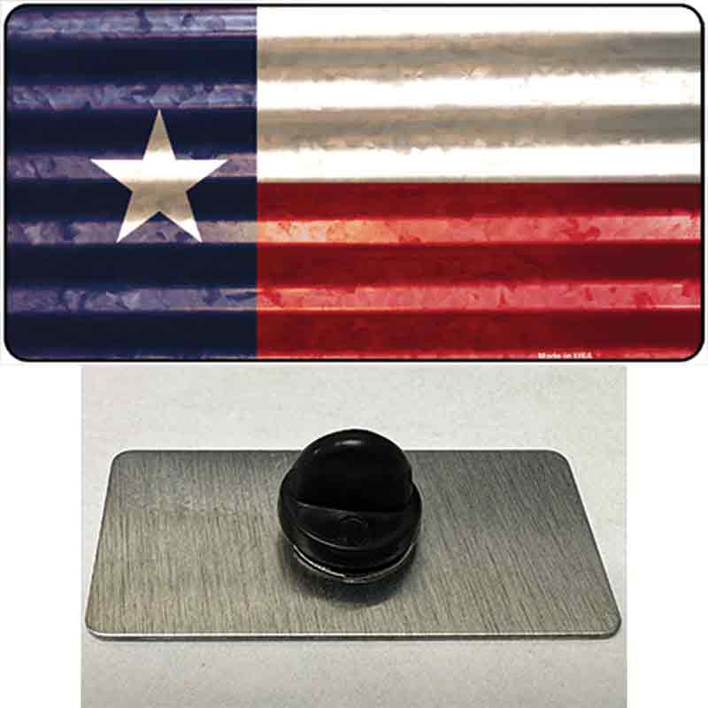 PIN-LP-11984 1.5 x 0.75 in. Texas Corrugated Flag Novelty Rectangle Metal Hat Pin -  Smart Blonde