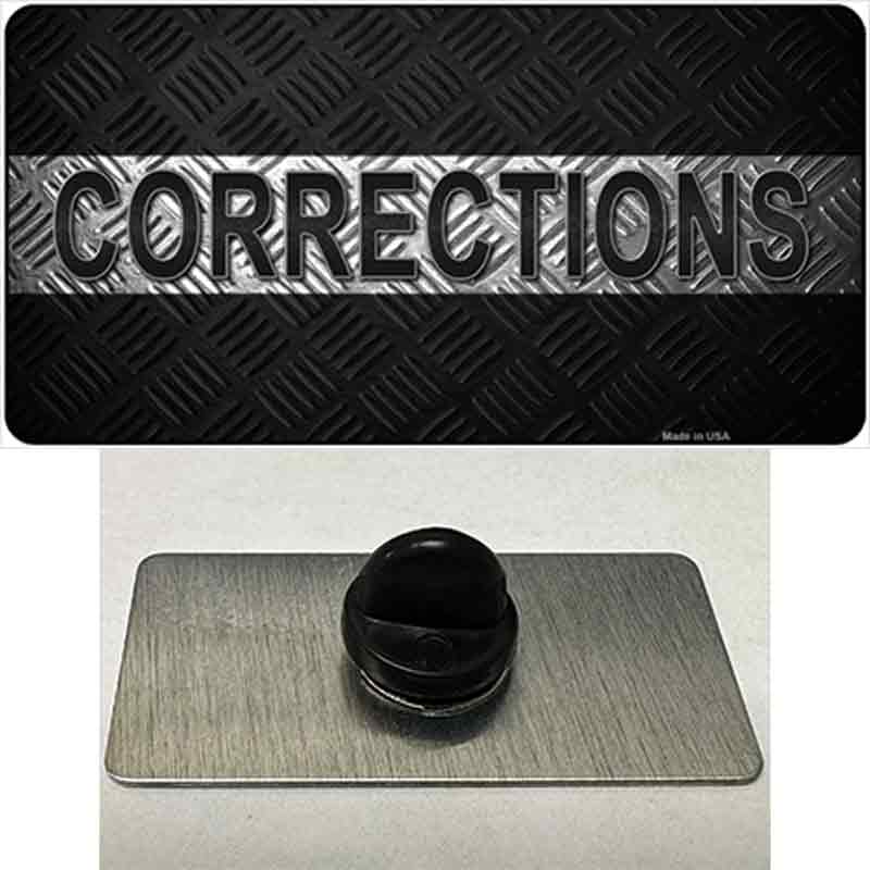 PIN-LP-9344 1.5 x 0.75 in. Corrections Novelty Rectangle Metal Hat Pin