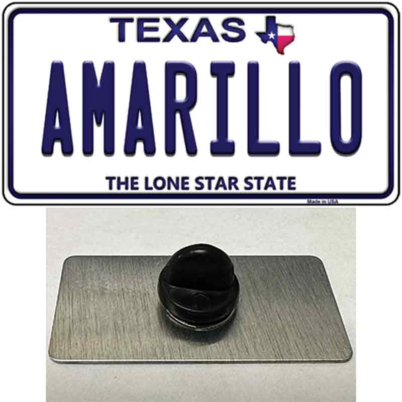 PIN-LP-9376 1.5 x 0.75 in. Amarillo Texas Novelty Rectangle Metal Hat Pin