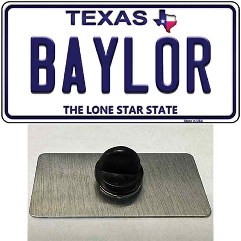 PIN-LP-9380 1.5 x 0.75 in. Baylor Texas Novelty Rectangle Metal Hat Pin