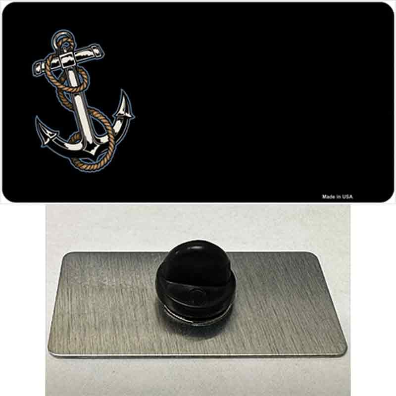 PIN-LP-3494 1.5 x 0.75 in. Anchor Offset Novelty Rectangle Metal Hat Pin