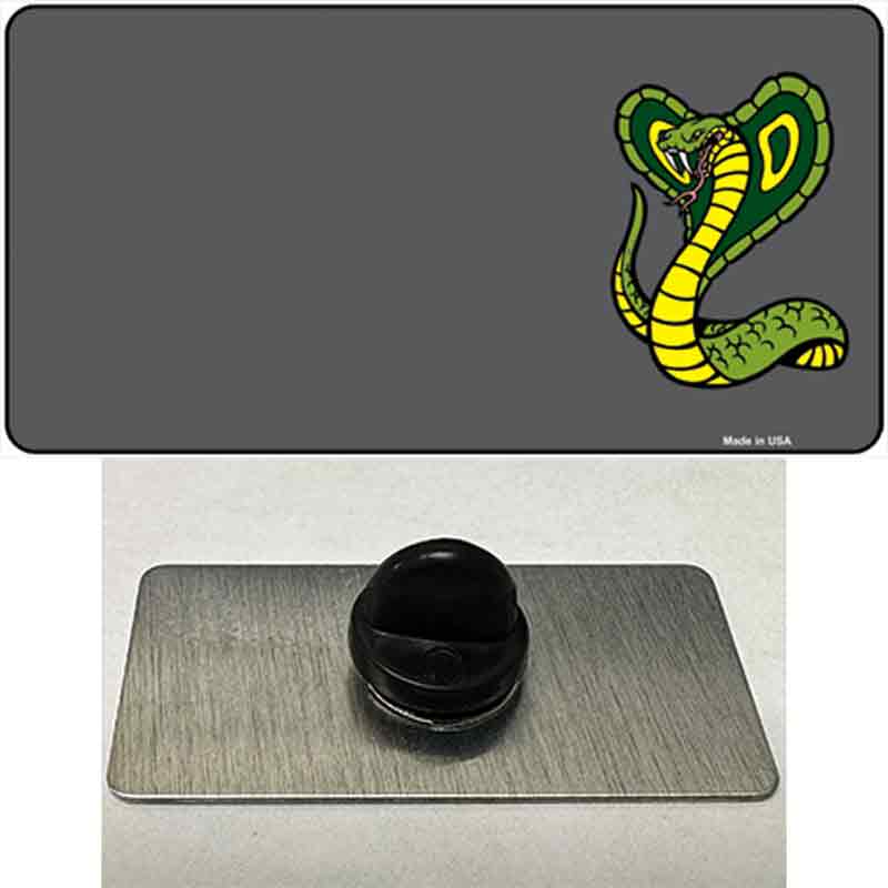 PIN-LP-3497 1.5 x 0.75 in. Cobra Offset Novelty Rectangle Metal Hat Pin
