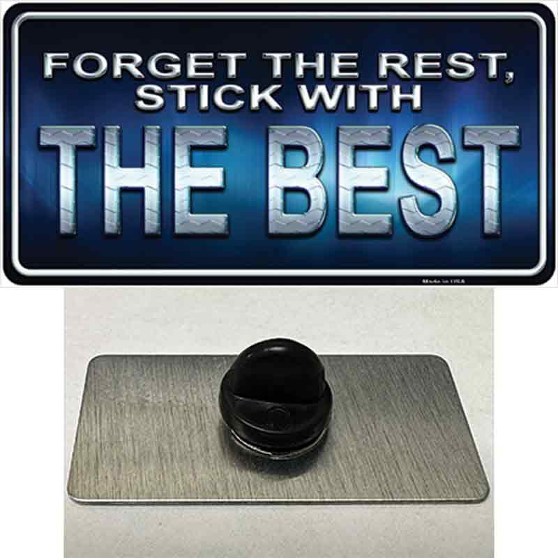 PIN-LP-361 1.5 x 0.75 in. Forget The Rest Novelty Rectangle Metal Hat Pin