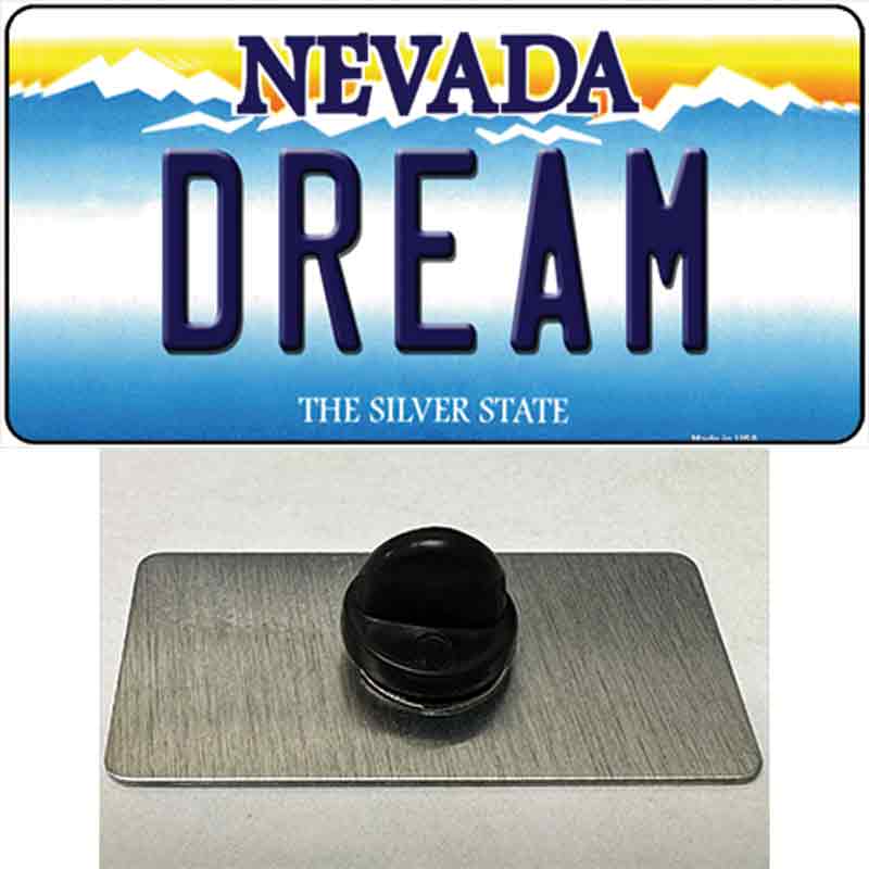PIN-LP-9573 1.5 x 0.75 in. Dream Nevada Novelty Rectangle Metal Hat Pin