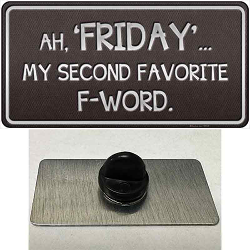 PIN-LP-9620 1.5 x 0.75 in. Friday Novelty Rectangle Metal Hat Pin