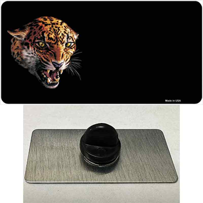 PIN-LP-3748 1.5 x 0.75 in. Jaguar Offset Novelty Rectangle Metal Hat Pin