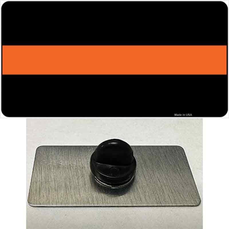 PIN-LP-9413 1.5 x 0.75 in. Thin Orange Line Novelty Rectangle Metal Hat Pin