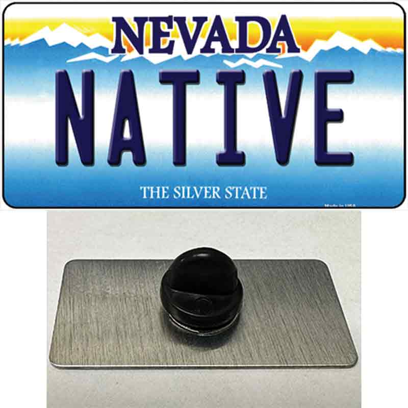 PIN-LP-9579 1.5 x 0.75 in. Native Nevada Novelty Rectangle Metal Hat Pin
