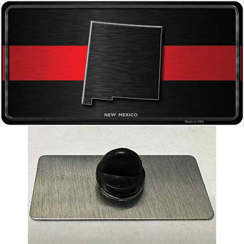 PIN-LP-9720 1.5 x 0.75 in. Mexico Thin Red Line Novelty Rectangle Metal Hat Pin