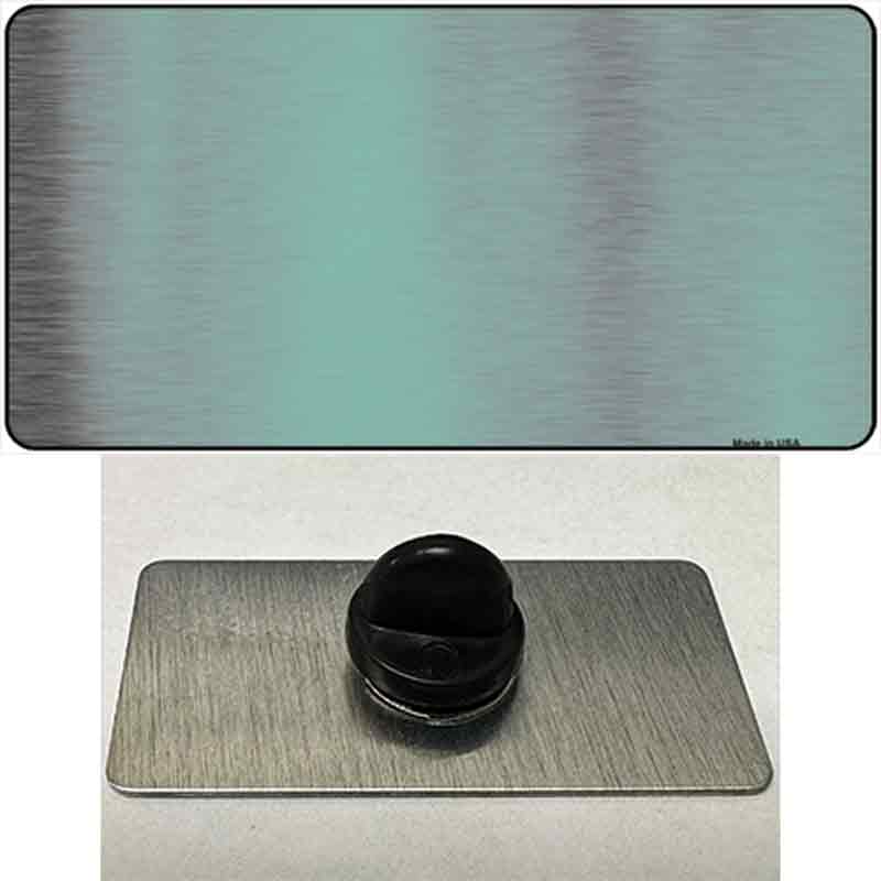 PIN-LPC-1013 1.5 x 0.75 in. Teal Metallic Solid Novelty Rectangle Metal Hat Pin