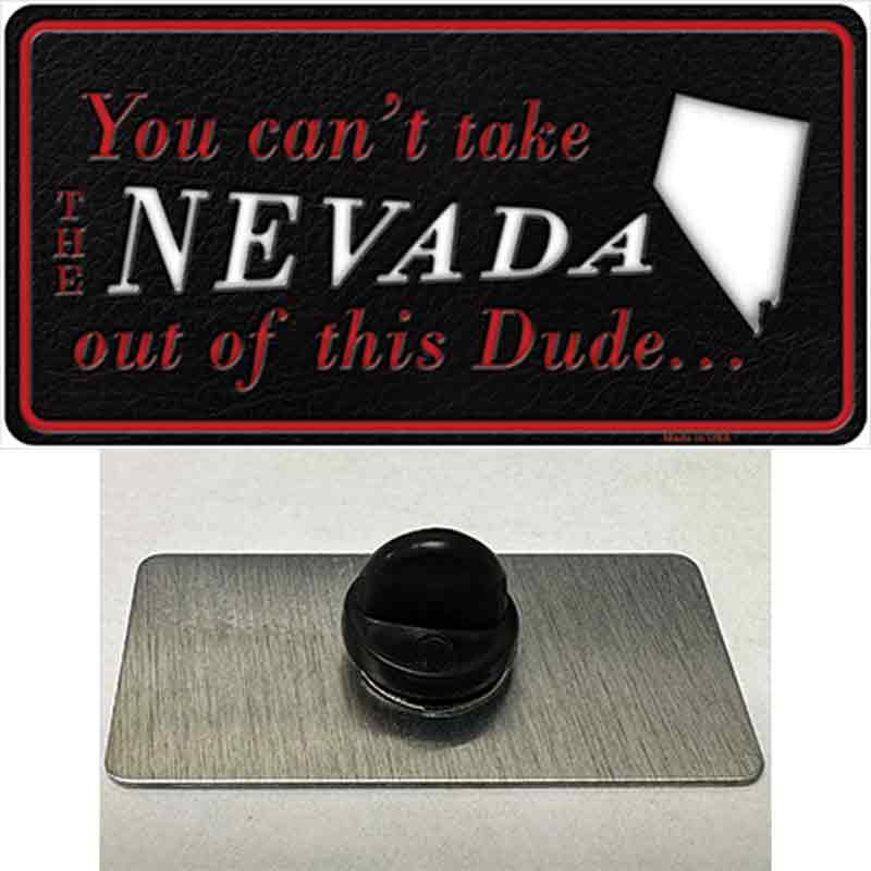 PIN-LP-11282 1.5 x 0.75 in. Nevada Dude Novelty Rectangle Metal Hat Pin