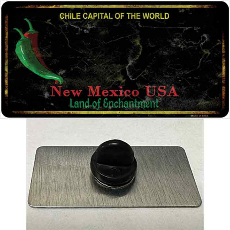PIN-LP-11755 1.5 x 0.75 in. Mexico Black Blank Rusty State Novelty Rectangle Metal Hat Pin
