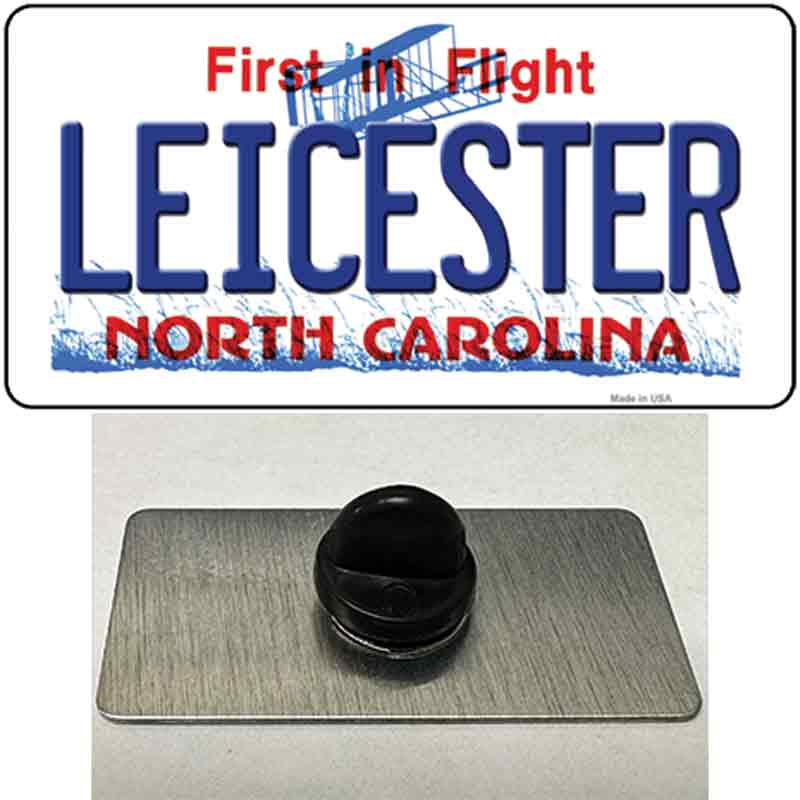 PIN-LP-11773 1.5 x 0.75 in. Leicester North Carolina State Novelty Rectangle Metal Hat Pin