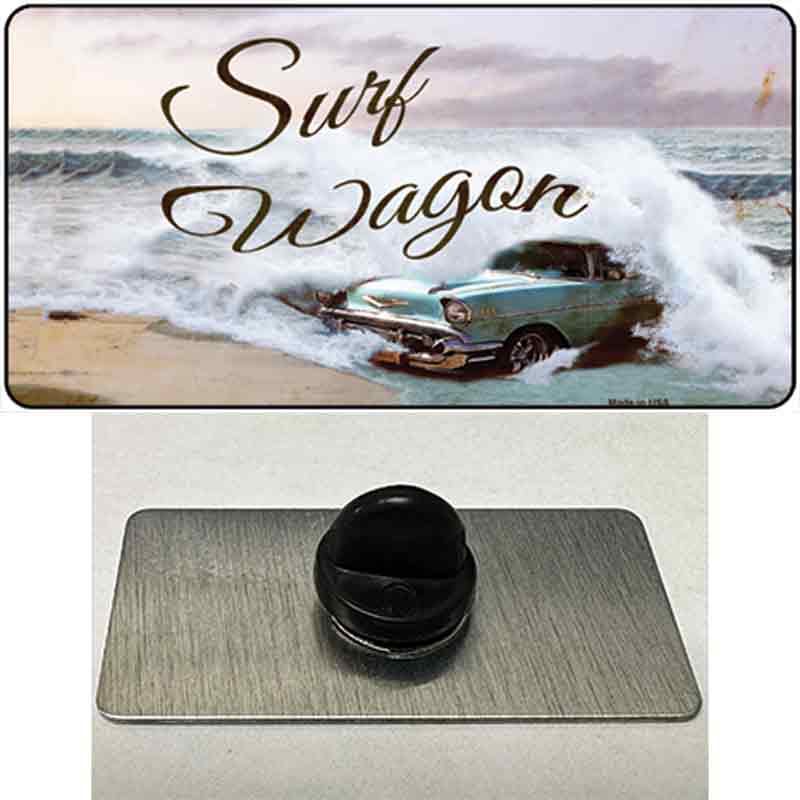 PIN-LP-11894 1.5 x 0.75 in. Surf Wagon Novelty Rectangle Metal Hat Pin