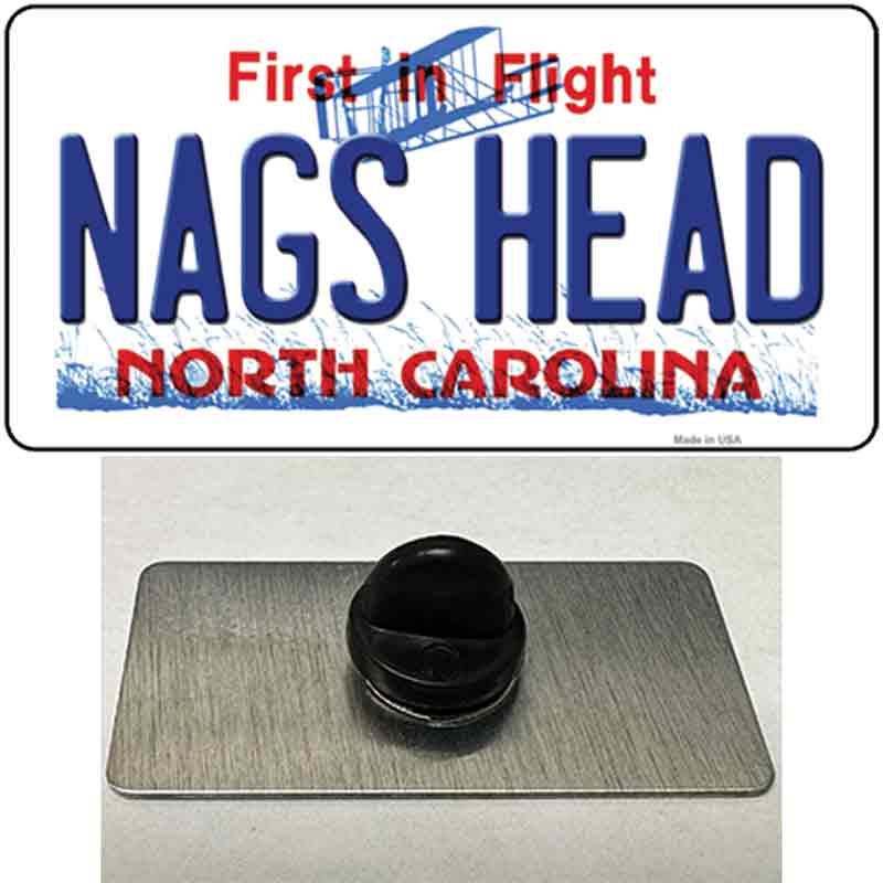 PIN-LP-12091 1.5 x 0.75 in. Nags Head North Carolina State Novelty Rectangle Metal Hat Pin