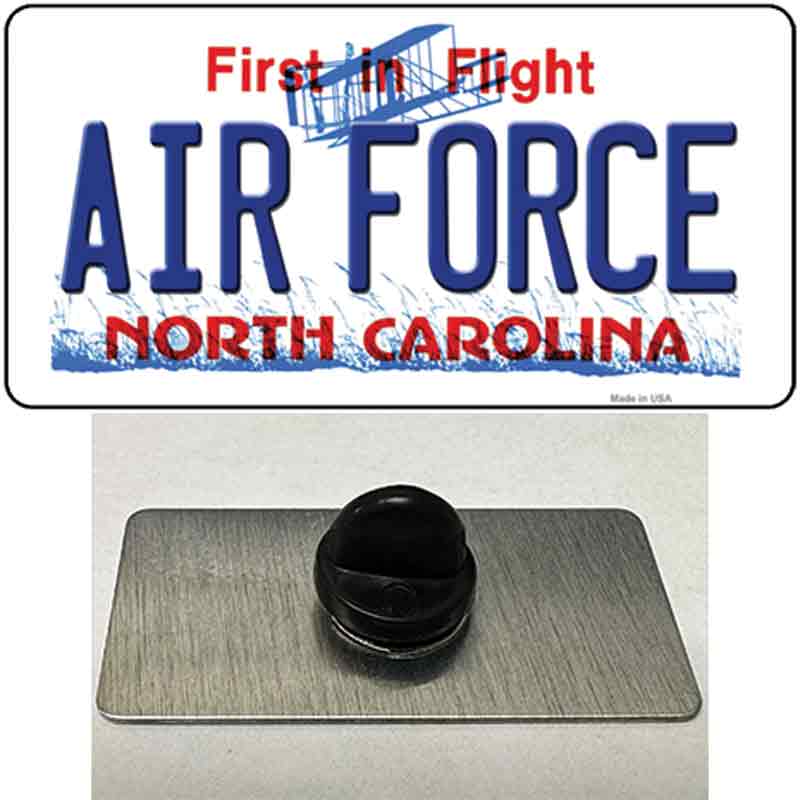 PIN-LP-12096 1.5 x 0.75 in. Air Force North Carolina State Novelty Rectangle Metal Hat Pin