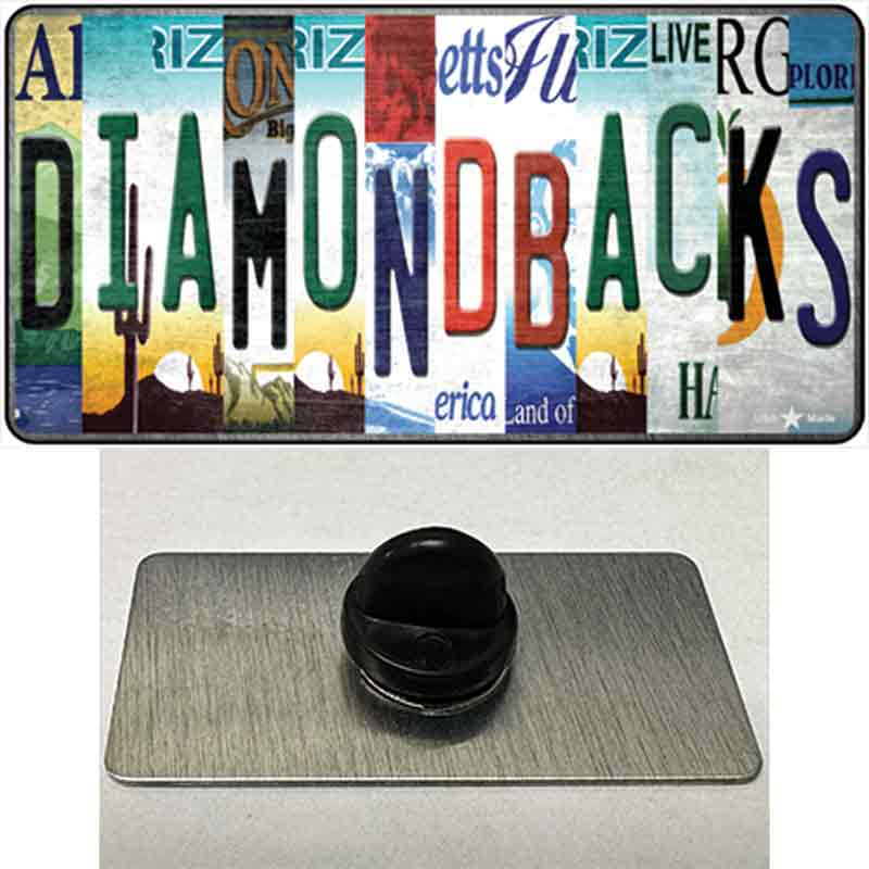 PIN-LP-13183 1.5 x 0.75 in. Diamondbacks Strip Art Novelty Rectangle Metal Hat Pin Tag