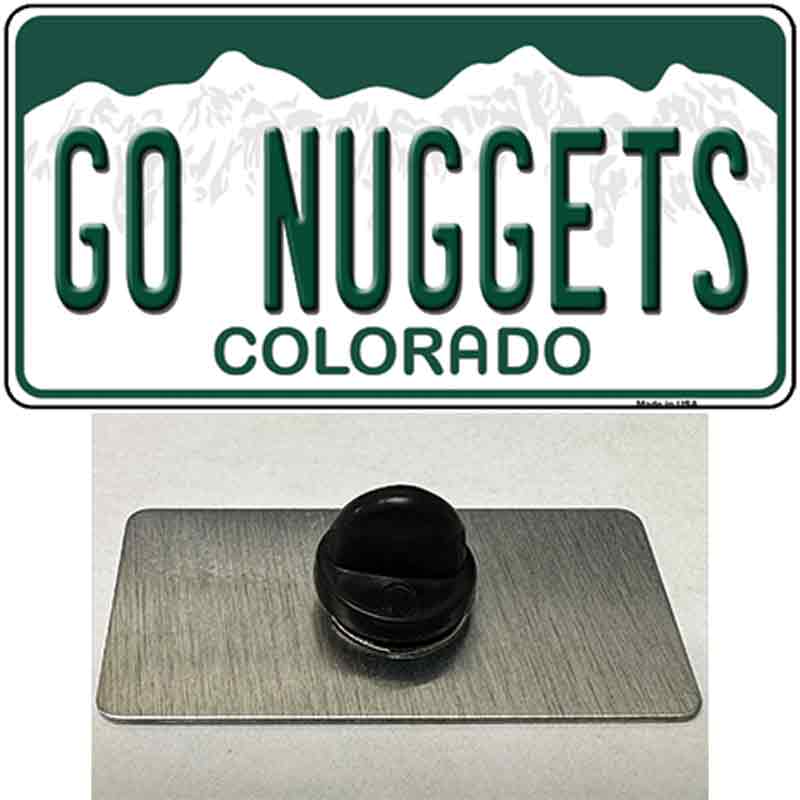 PIN-LP-13357 1.5 x 0.75 in. Go Nuggets Novelty Rectangle Metal Hat Pin Tag
