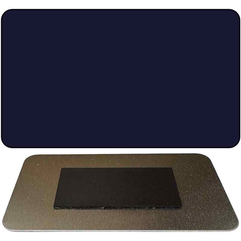 M-2366 3.5 x 2 in. Navy Blue Solid Novelty Rectangle Metal Magnet