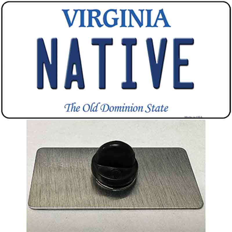 PIN-LP-10136 1.5 x 0.75 in. Native Virginia Novelty Rectangle Metal Hat Pin