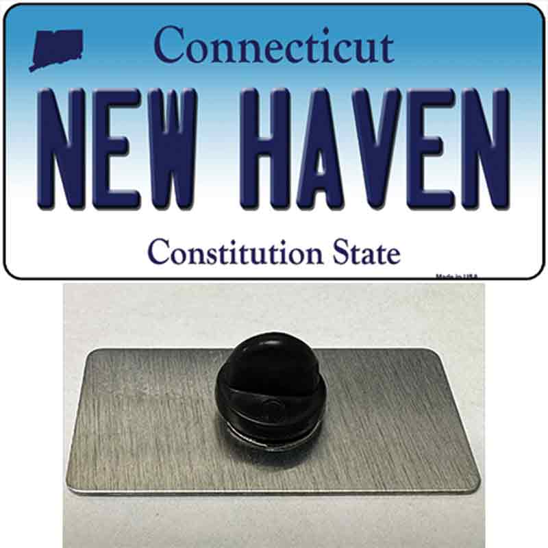 PIN-LP-10892 1.5 x 0.75 in. Haven Connecticut Novelty Rectangle Metal Hat Pin