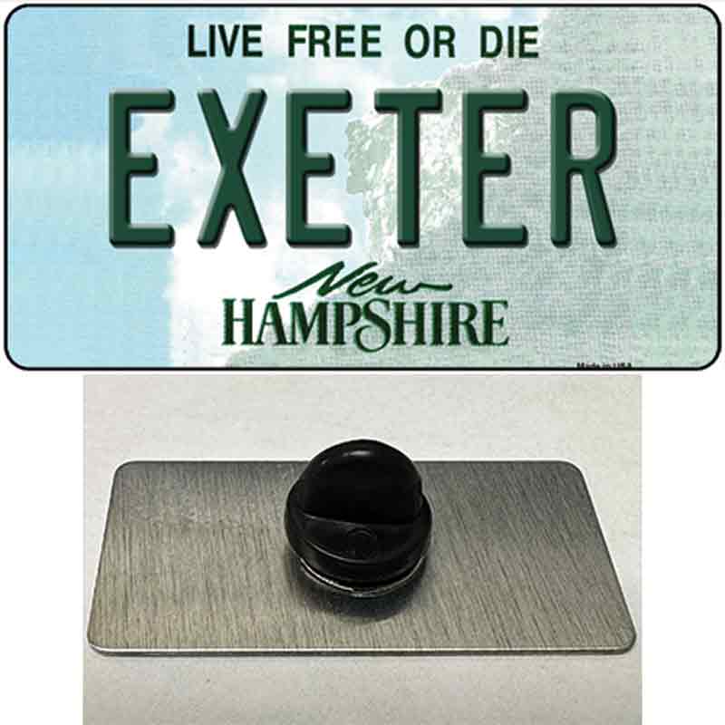 PIN-LP-11143 1.5 x 0.75 in. Exeter Hampshire State Novelty Rectangle Metal Hat Pin