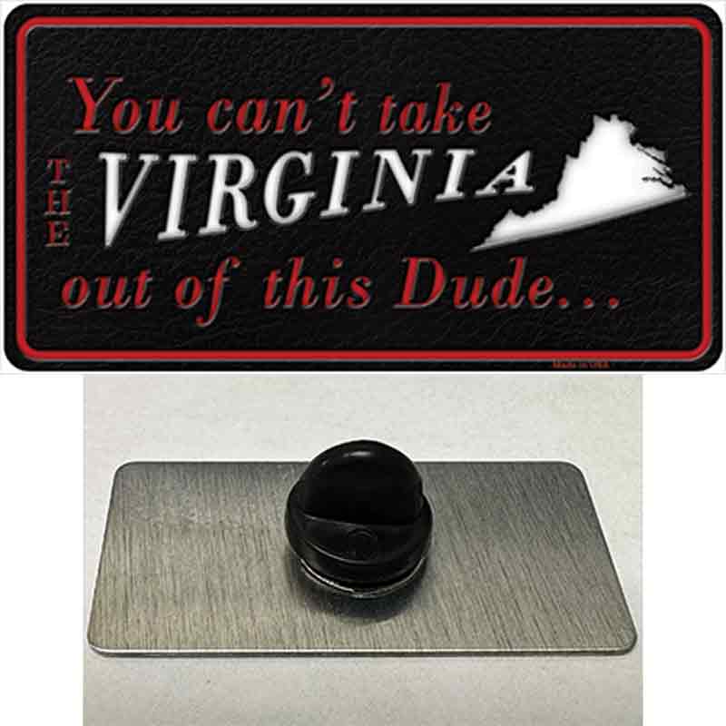 PIN-LP-11300 1.5 x 0.75 in. Virginia Dude Novelty Rectangle Metal Hat Pin -  Smart Blonde