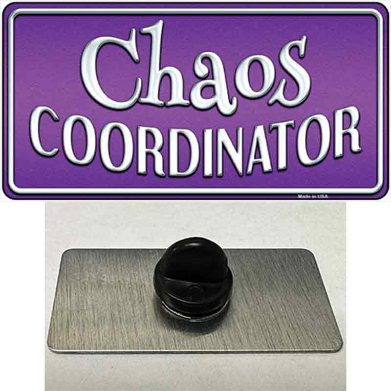 PIN-LP-11784 1.5 x 0.75 in. Chaos Coordinator Novelty Rectangle Metal Hat Pin