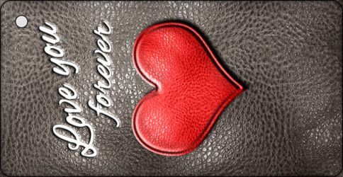 KC-5700 Personalized Love You Forever Novelty Metal Key Chain