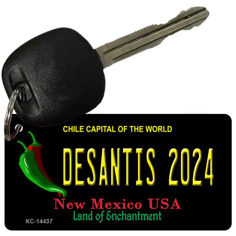 KC-14437 3 x 1.5 in. Desantis 2024 Mexico Novelty Rectangle Metal Key Chain
