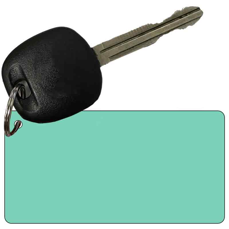 KC-2713 3 x 1.5 in. Mint Solid Novelty Rectangle Metal Key Chain