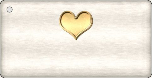 KC-5704 Personalized One Heart Novelty Metal Key Chain