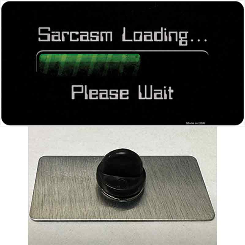 PIN-LP-11890 1.5 x 0.75 in. Sarcasm Loading Novelty Rectangle Metal Hat Pin