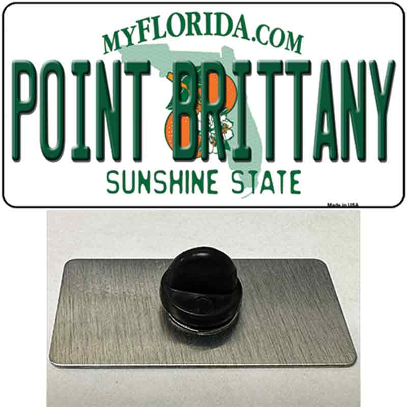 PIN-LP-12062 1.5 x 0.75 in. Florida Point Brittany Novelty Rectangle Metal Hat Pin