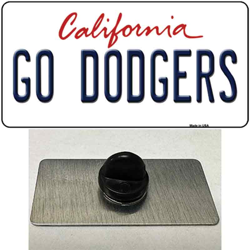 PIN-LP-13331 1.5 x 0.75 in. Go Dodgers Novelty Rectangle Metal Hat Pin Tag