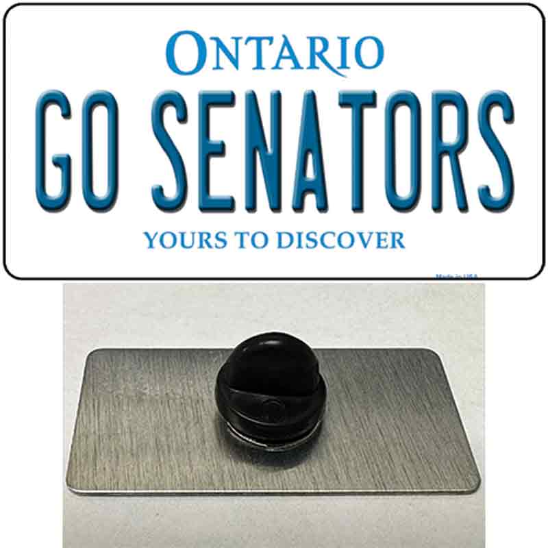 PIN-LP-13559 1.5 x 0.75 in. Go Senators Novelty Rectangle Metal Hat Pin Tag
