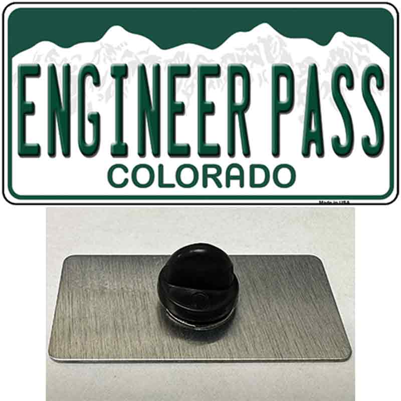 PIN-LP-12149 1.5 x 0.75 in. Engineer Pass Colorado Novelty Rectangle Metal Hat Pin