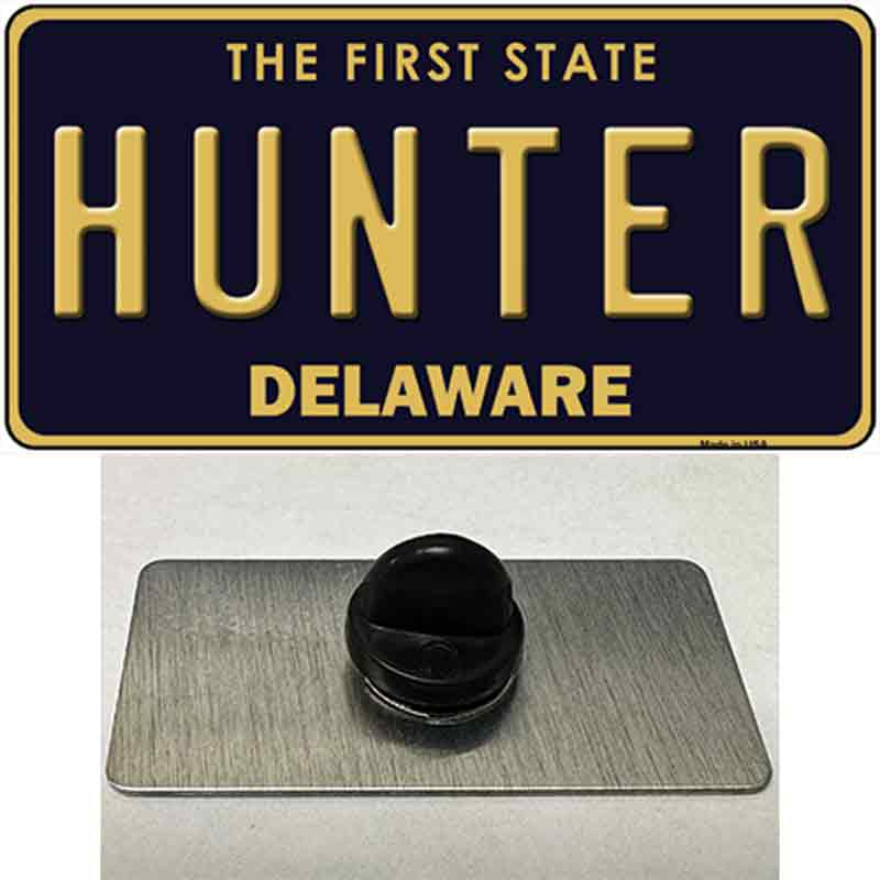PIN-LP-6720 1.5 x 0.75 in. Hunter Delaware Novelty Rectangle Metal Hat Pin