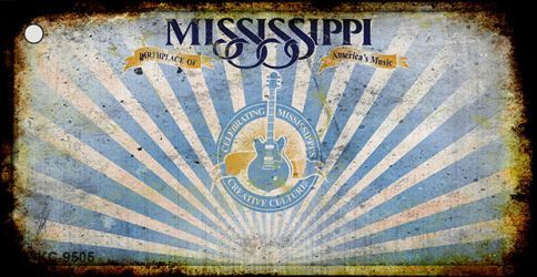 KC-9505 Mississippi Rusty Background Novelty Key Chain
