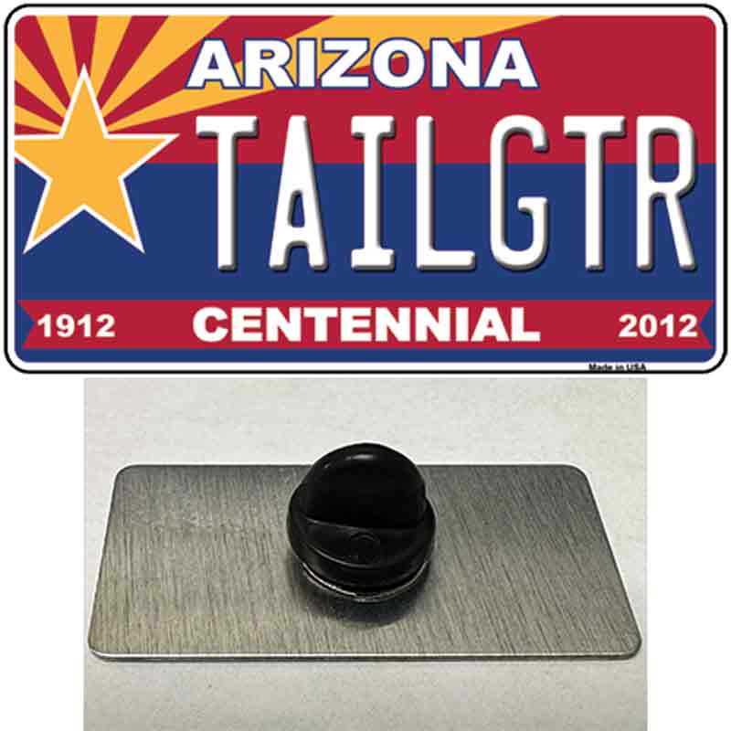 PIN-LP-6809 1.5 x 0.75 in. Arizona Centennial Tailgtr Novelty Rectangle Metal Hat Pin
