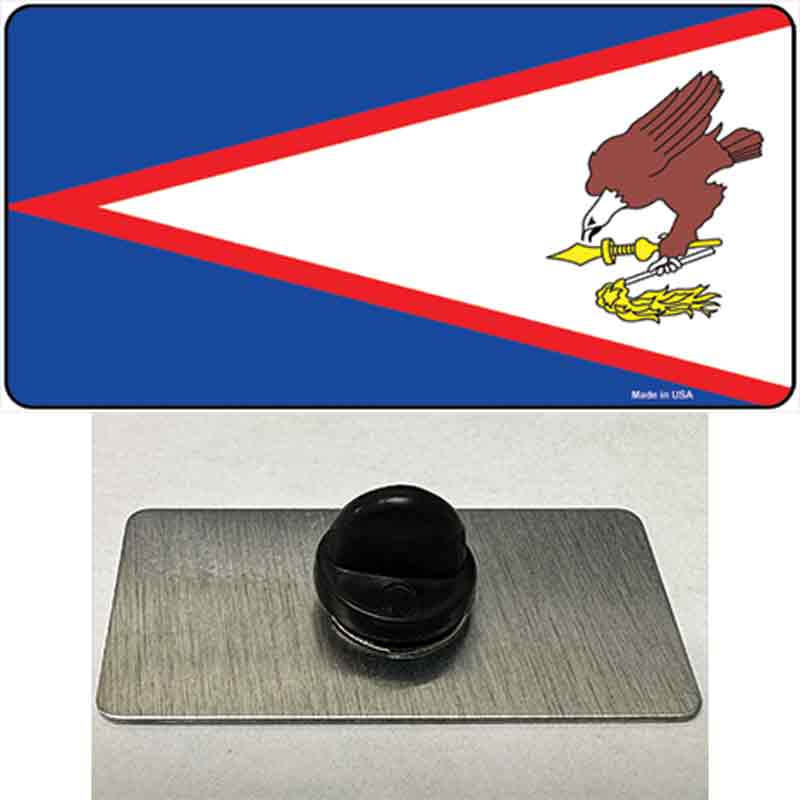 PIN-LP-470 1.5 x 0.75 in. American Samoa Flag Novelty Rectangle Metal Hat Pin