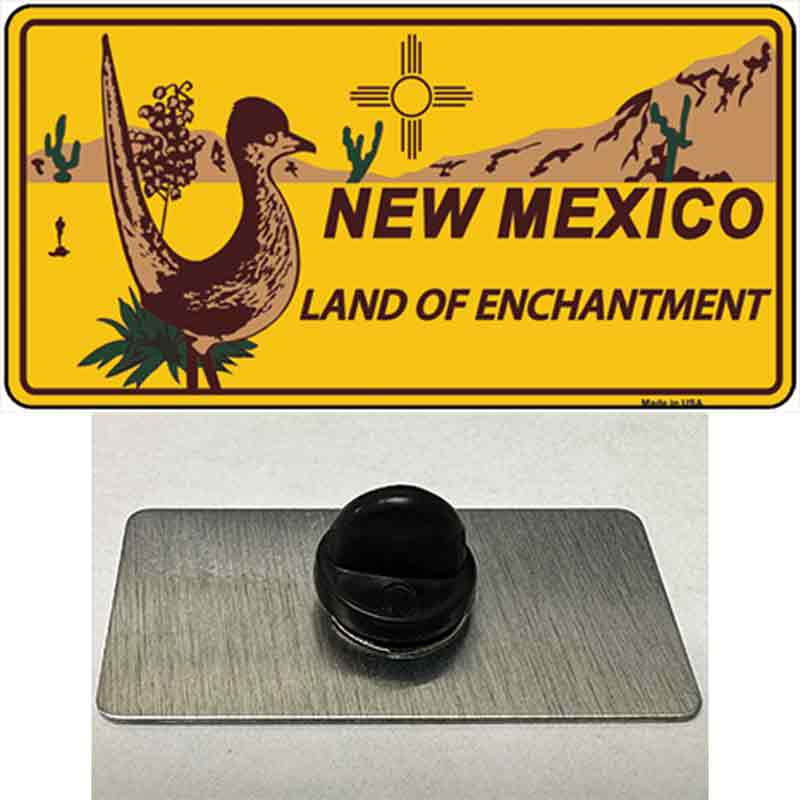 PIN-LP-472 1.5 x 0.75 in. Roadrunner Mexico Novelty Rectangle Metal Hat Pin